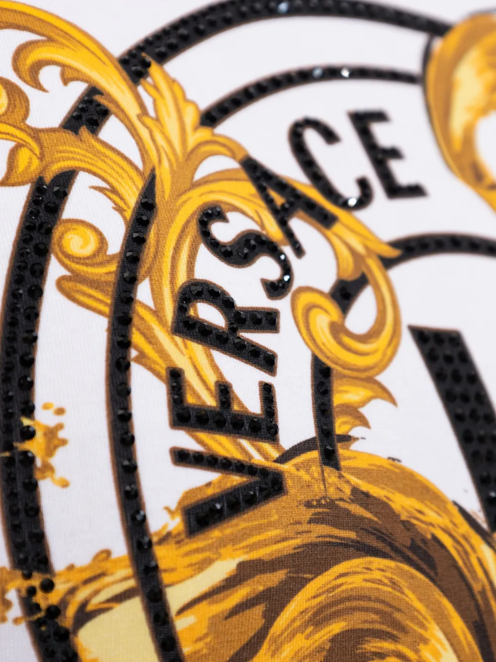 Versace Jeans Couture Mini-jurk met logoprint Wit