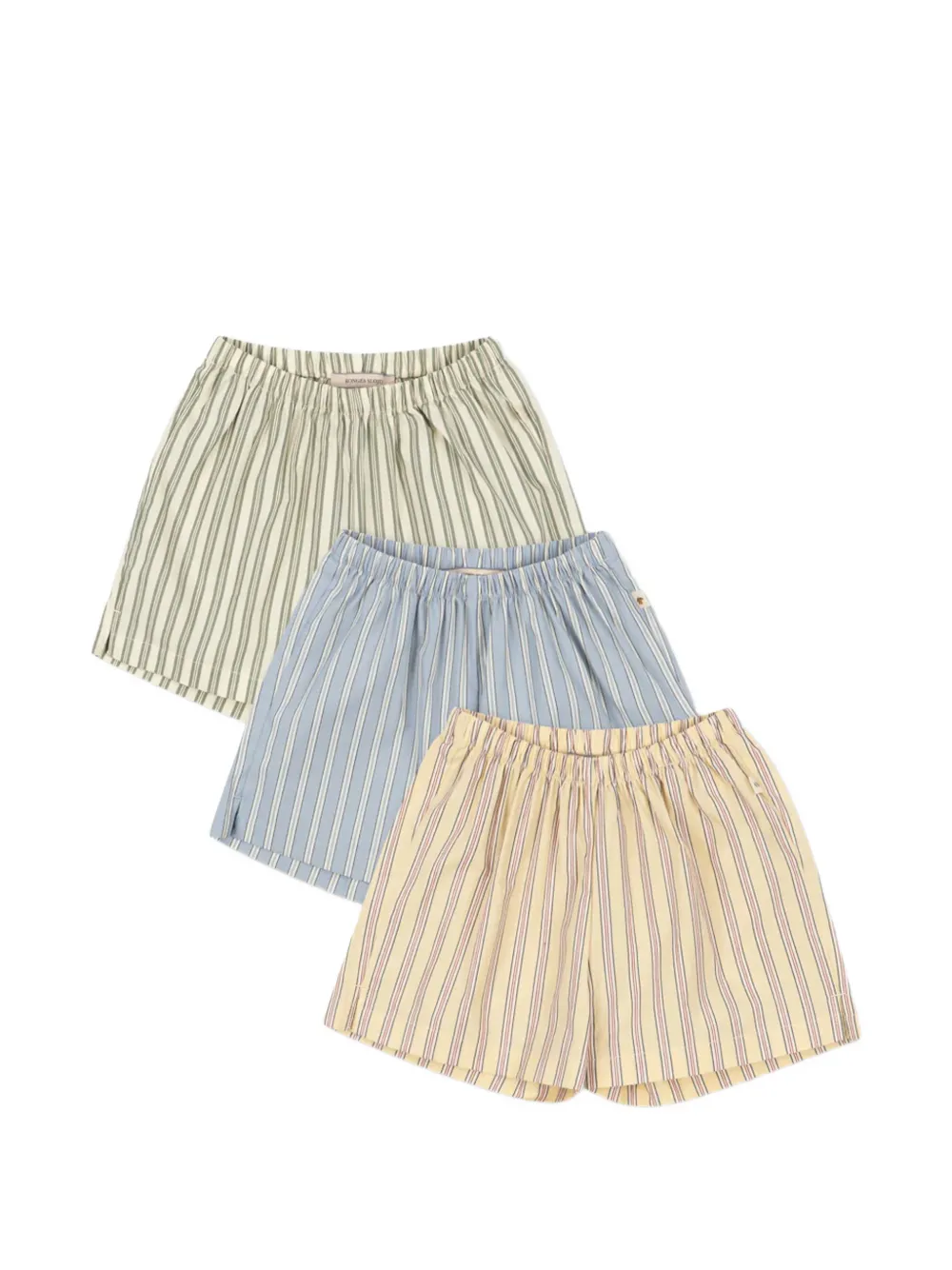 Konges Sløjd striped shorts (pack of 3) - Toni neutri