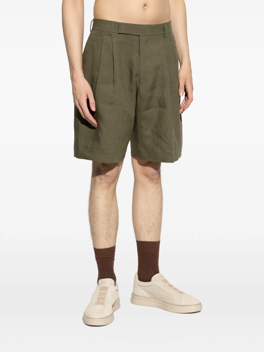 Paul Smith Geplooide shorts Groen
