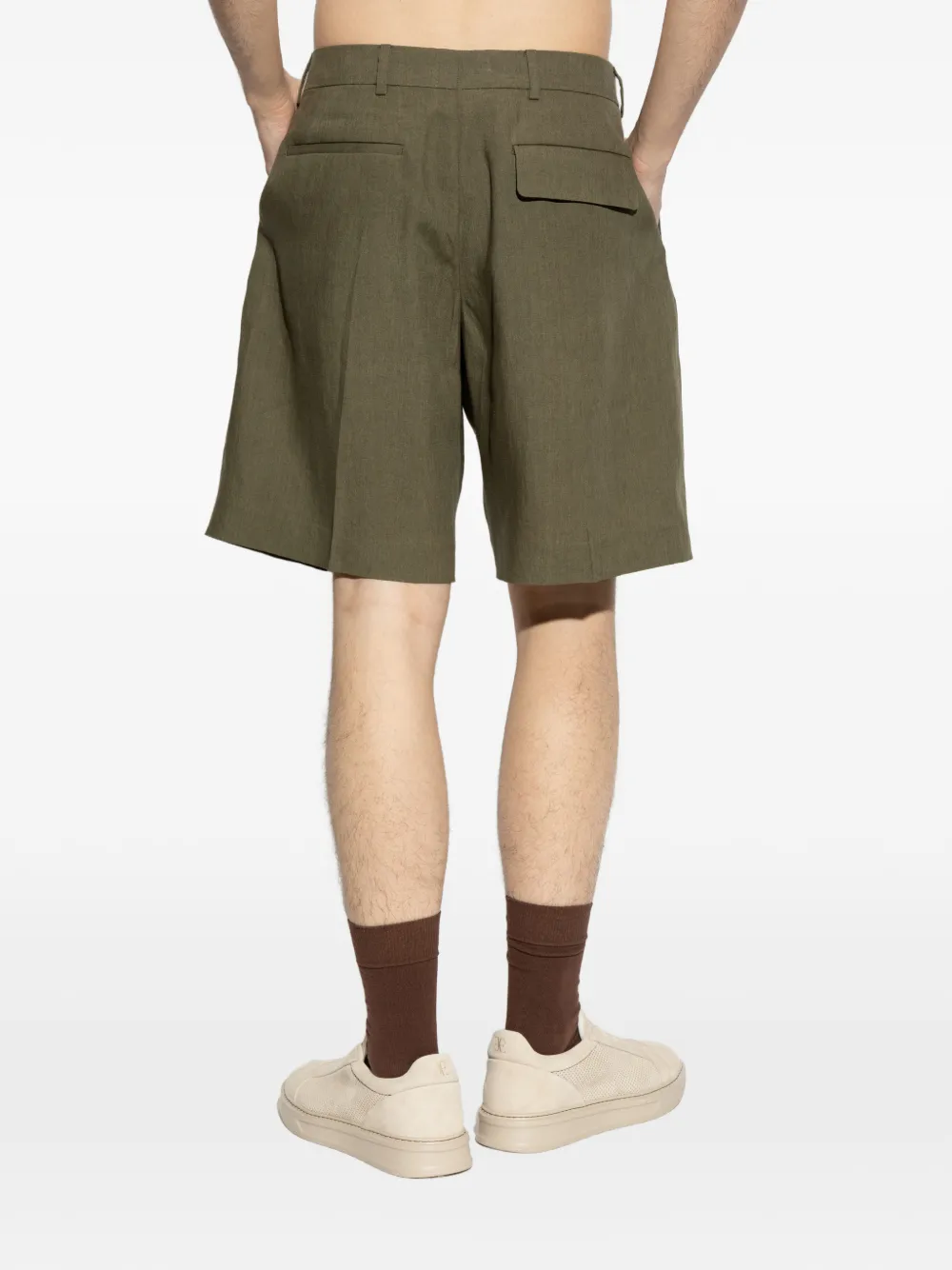 Paul Smith Geplooide shorts Groen