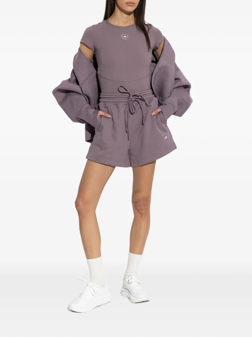 adidas by Stella McCartney TrueCasuals badstof shorts Paars