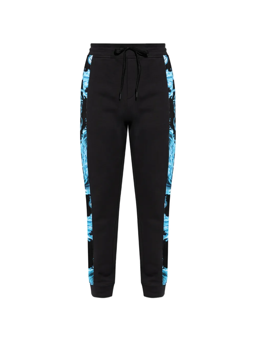 Versace Jeans Couture floral stripe trousers - Nero