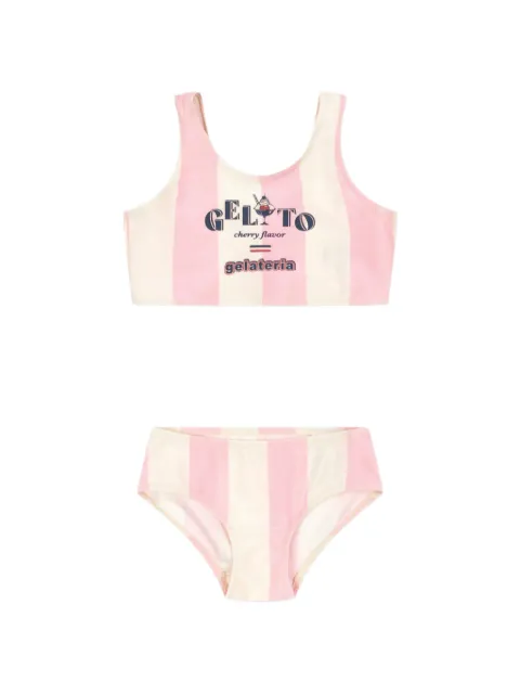 Konges Sløjd Pomia striped-print bikini