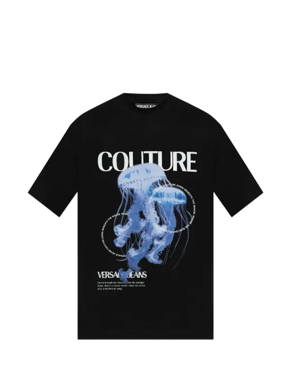 Versace Jeans Couture プリント Tシャツ | ブラック | FARFETCH JP