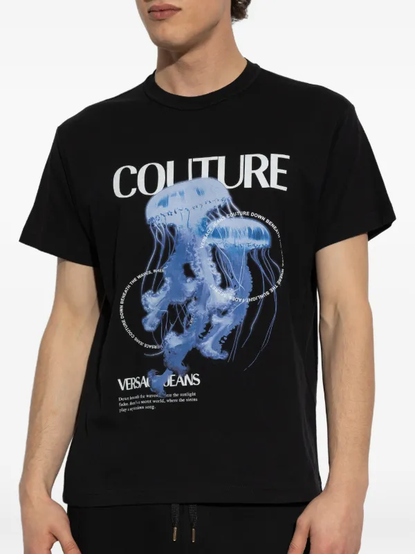Versace Jeans Couture プリント Tシャツ | ブラック | FARFETCH JP