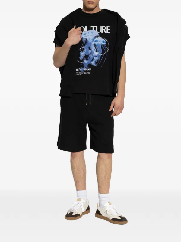 Versace Jeans Couture プリント Tシャツ | ブラック | FARFETCH JP