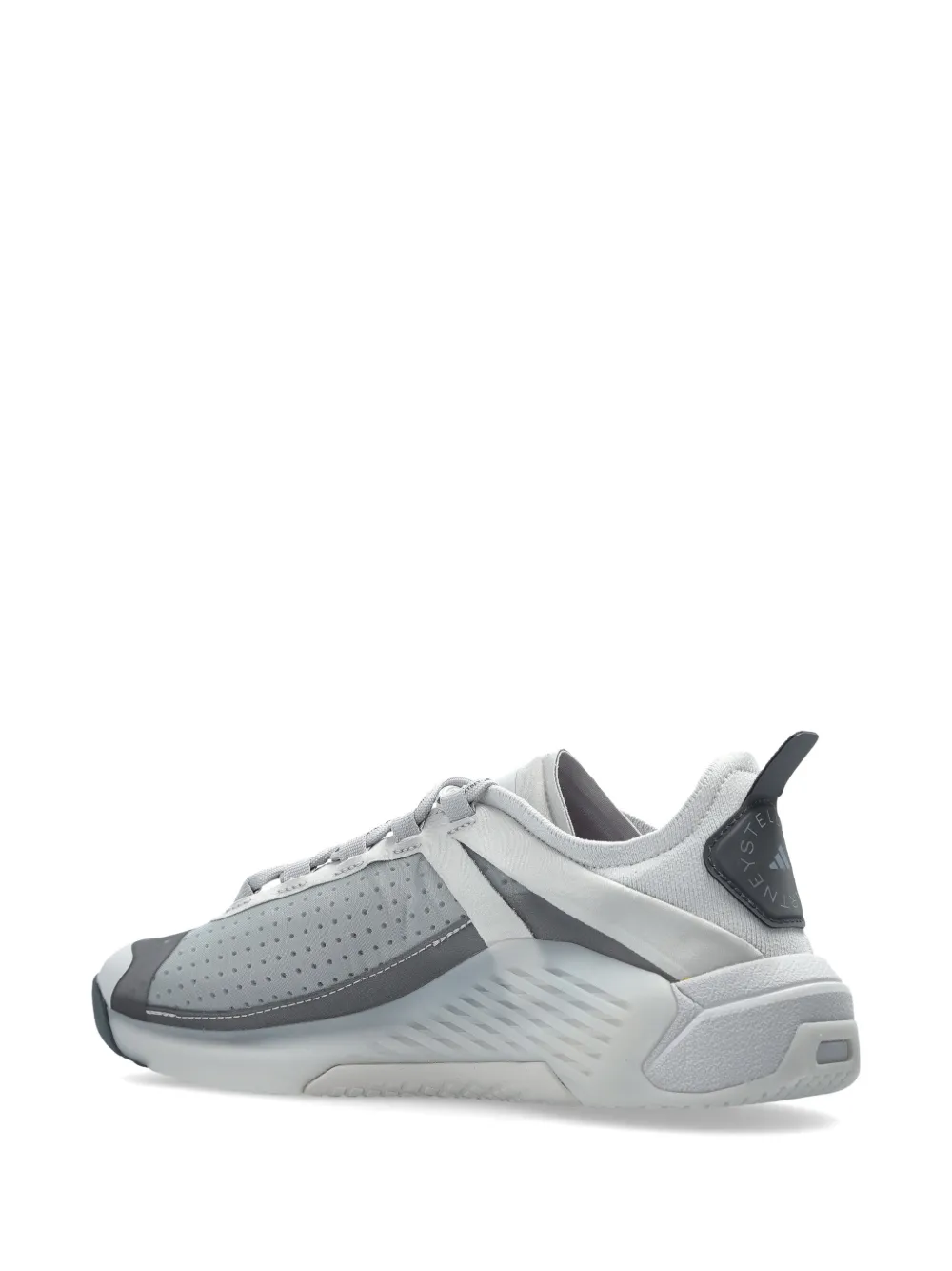 adidas by Stella McCartney Dropset 4 perforated lace-up sneakers Grijs