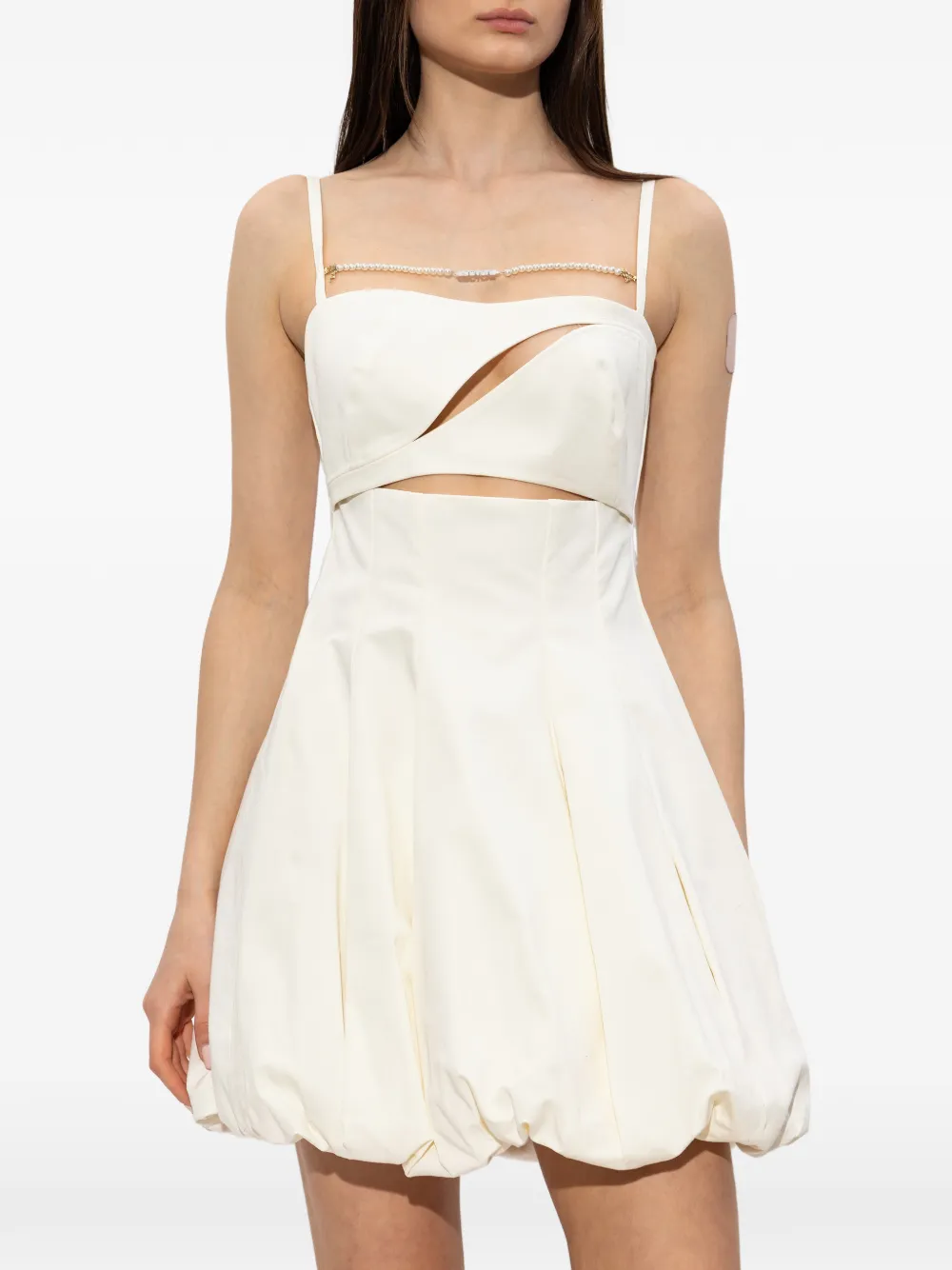 Versace Jeans Couture Bra Pearl mini-jurk Wit