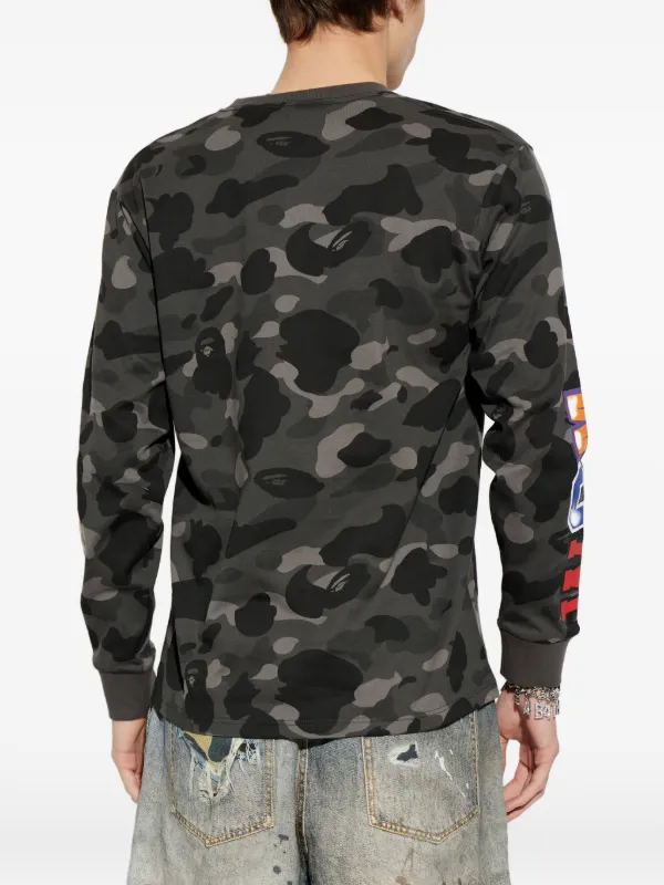 A Bathing Ape カモフラージュ シャークTシャツ A BATHING APE® カモフラージュ シャーク Tシャツ | ブラック