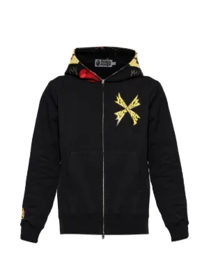 SAINT MXXXXXX x A LOVE MOVEMENT logo-print Hoodie | Black | FARFETCH