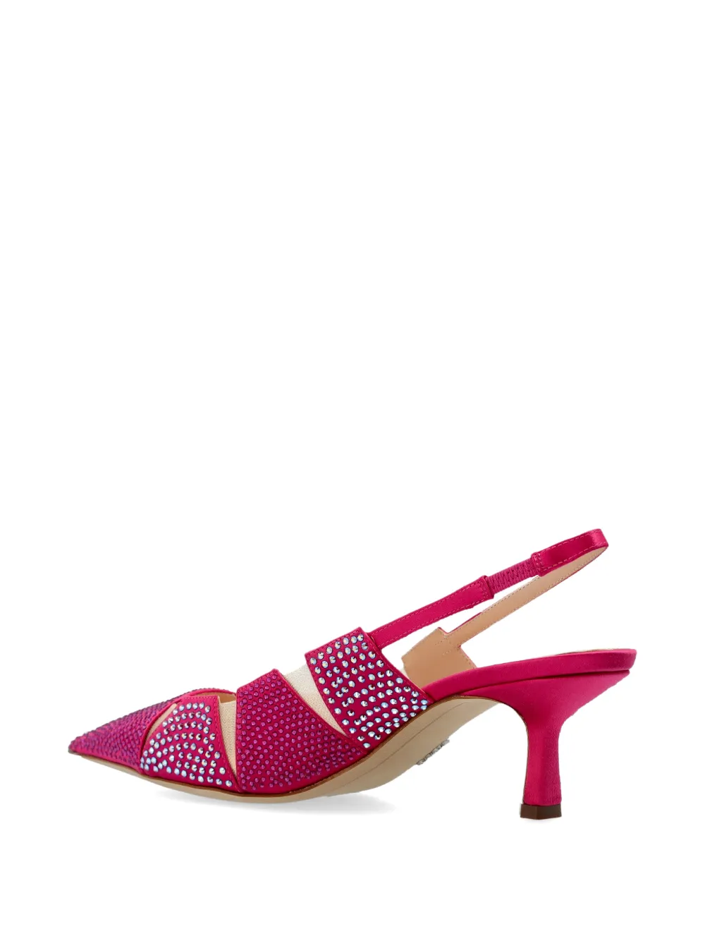 Rodo Pumps met verfraaide hak Roze