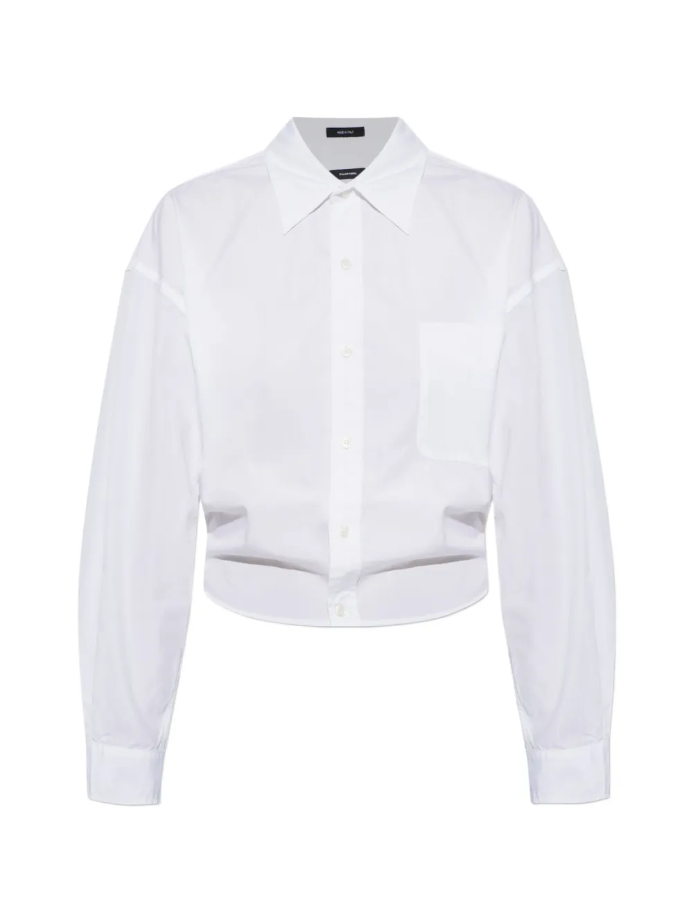 R13 cropped shirt - White