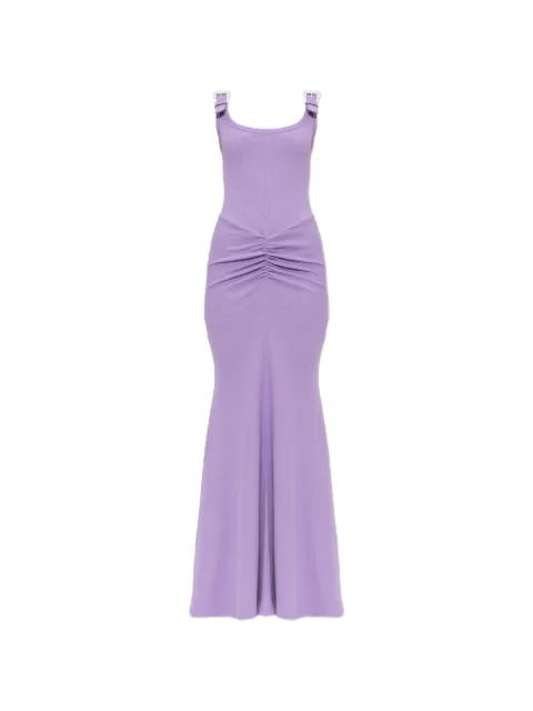 Versace Jeans Couture robe longue en coton à bretelles à boucle