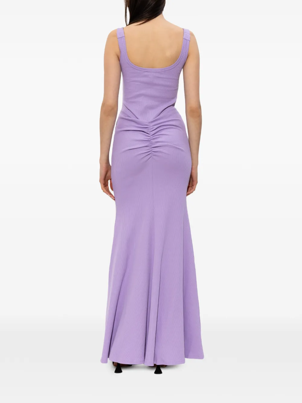 Versace Jeans Couture Maxi-jurk met gespbandjes Paars