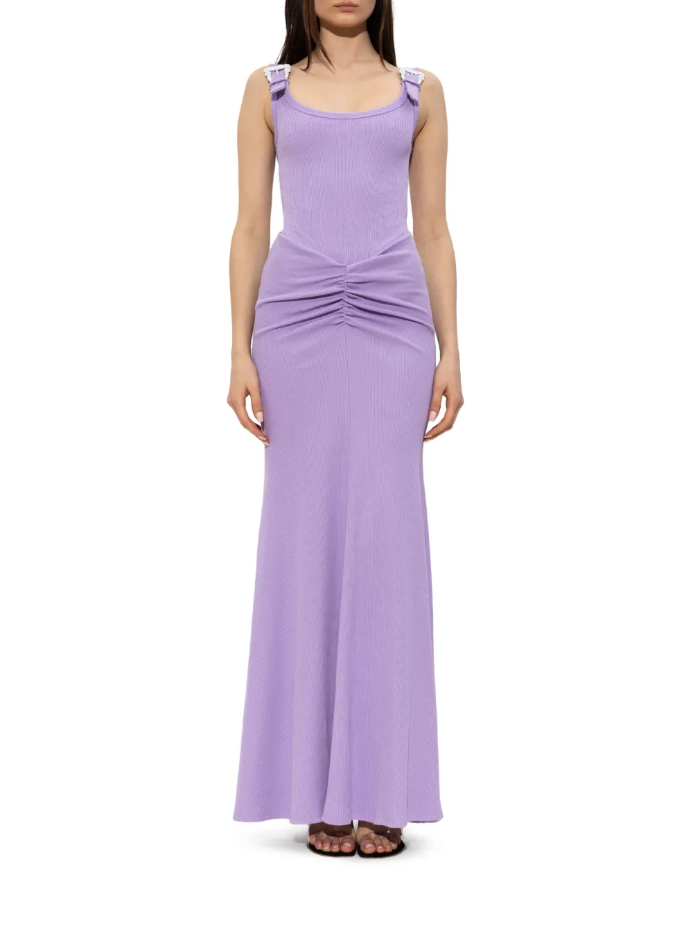 Versace Jeans Couture Maxi-jurk met gespbandjes Paars