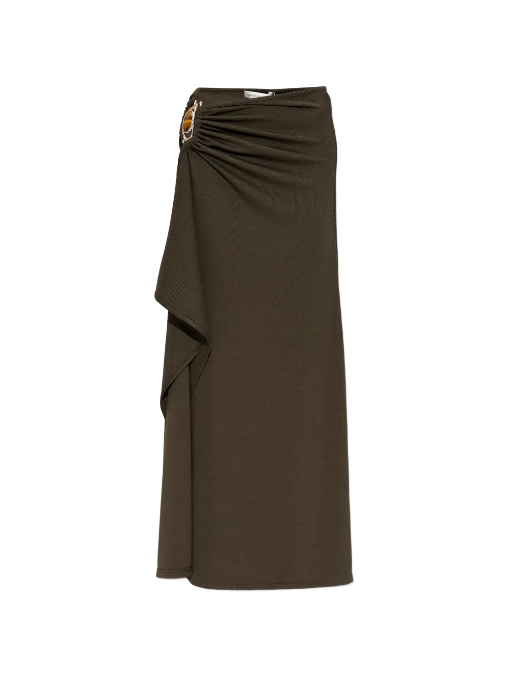 Christopher Esber buckle gathered skirt - Verde