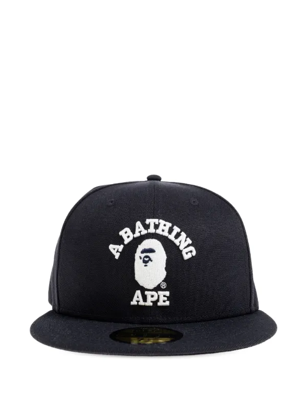 A BATHING APE® x New Era 59Fifty Low Profile logo细节棒球帽| 蓝色