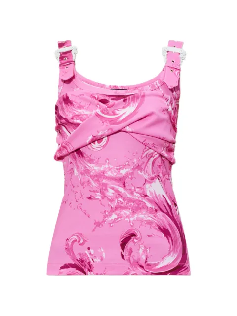 Versace Jeans Couture Wave Couture-print top