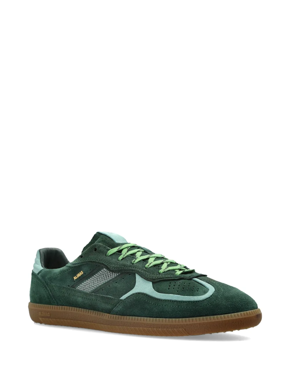 ALOHAS TB.490 suède sneakers met geperforeerde details Groen