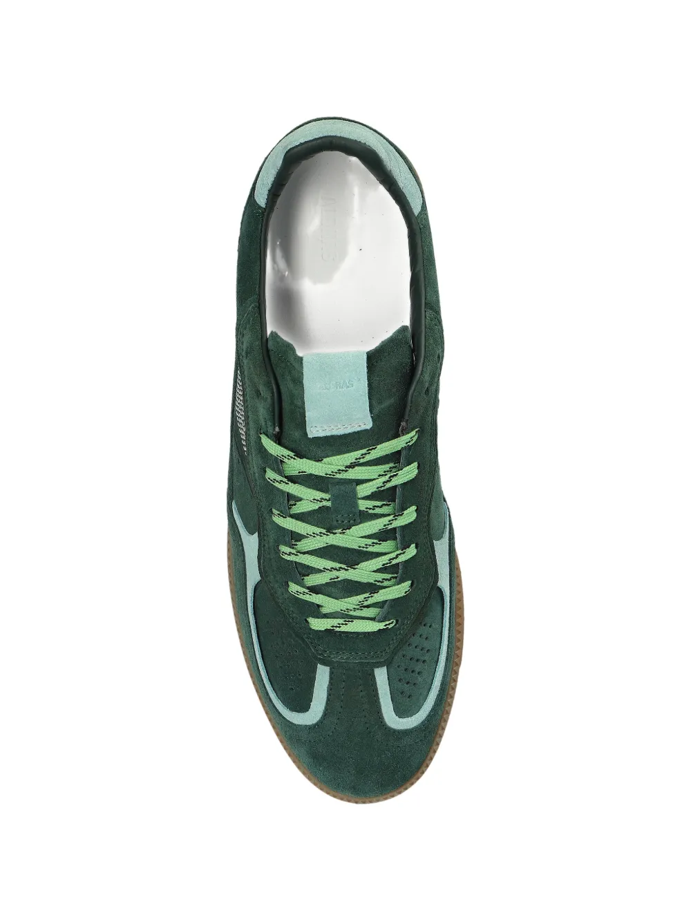ALOHAS TB.490 suède sneakers met geperforeerde details Groen