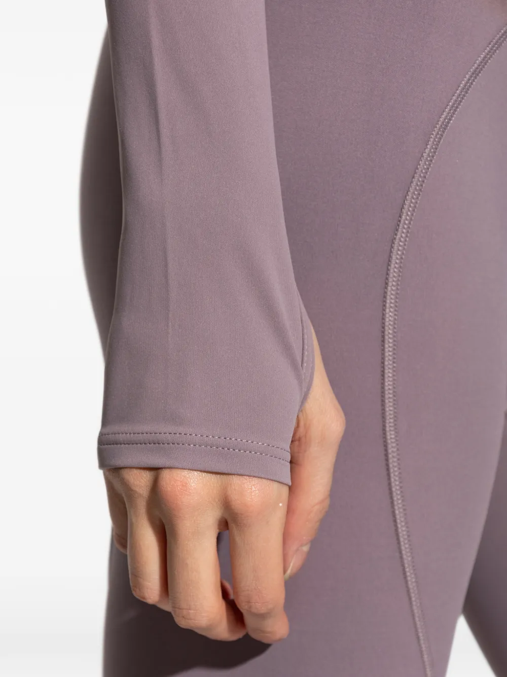 adidas by Stella McCartney x Stella McCartney cropped top met lange mouwen Paars