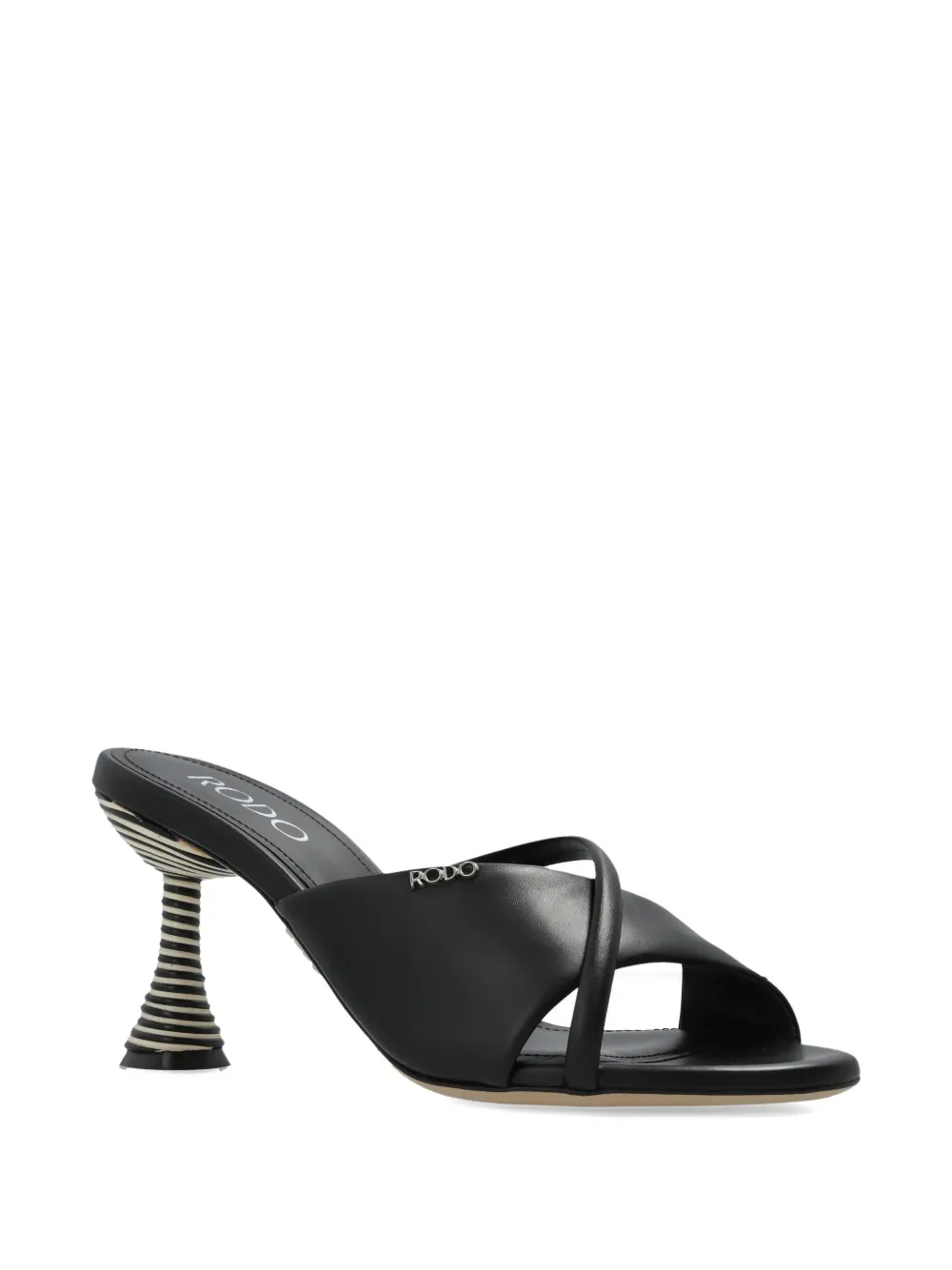 Rodo Leren muiltjes Zwart