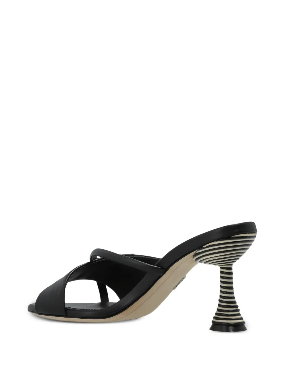  Rodo Mules Con Tacón - Negro 