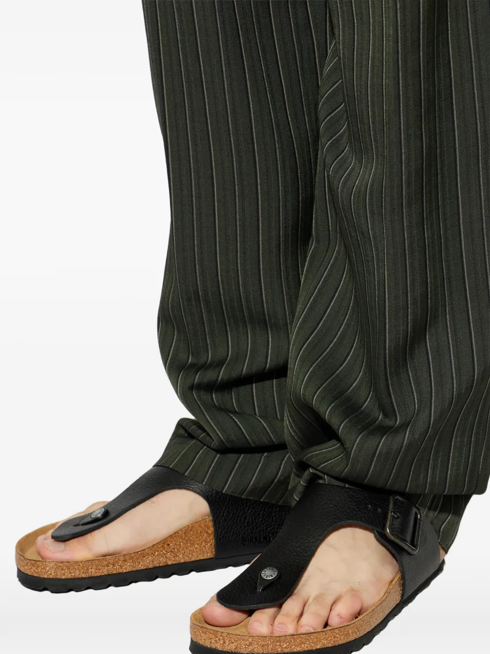 Birkenstock Ramses Wire buckle leather sandals Zwart