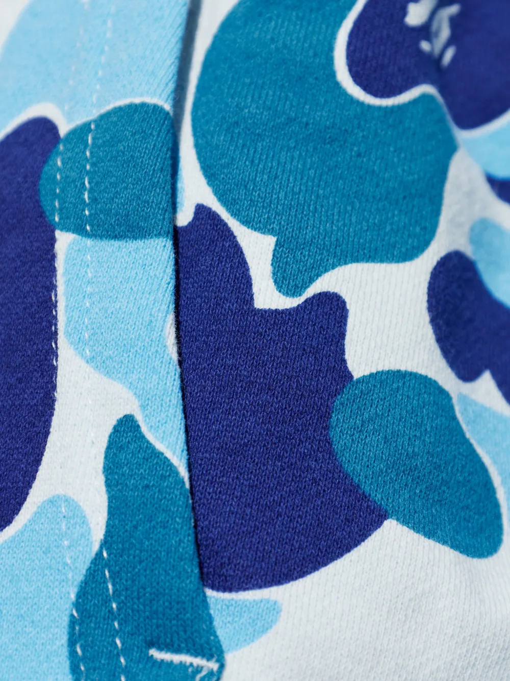A BATHING APE Hoodie met camouflageprint Blauw