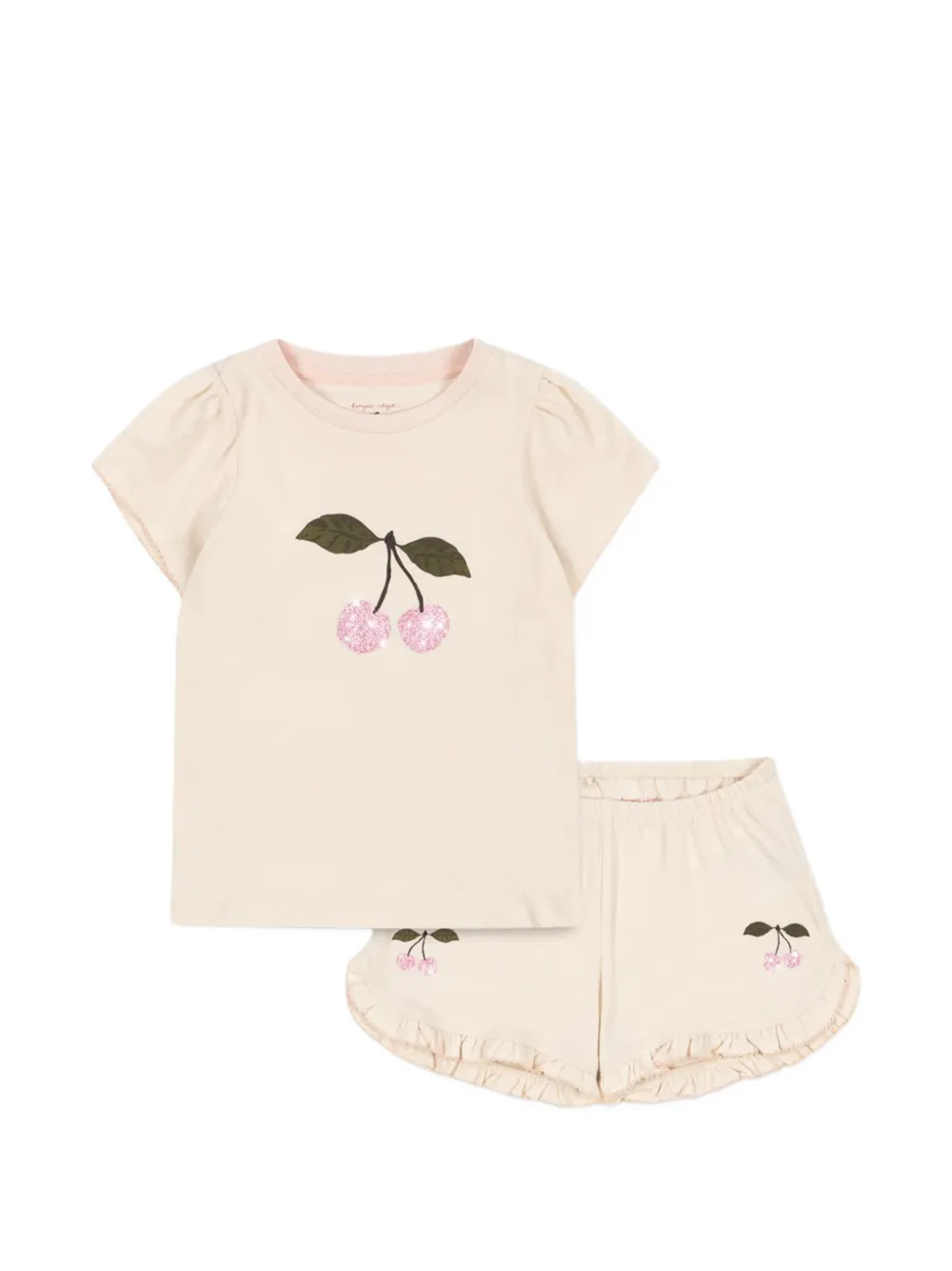 Konges Sløjd Famo frill shorts set - Toni neutri