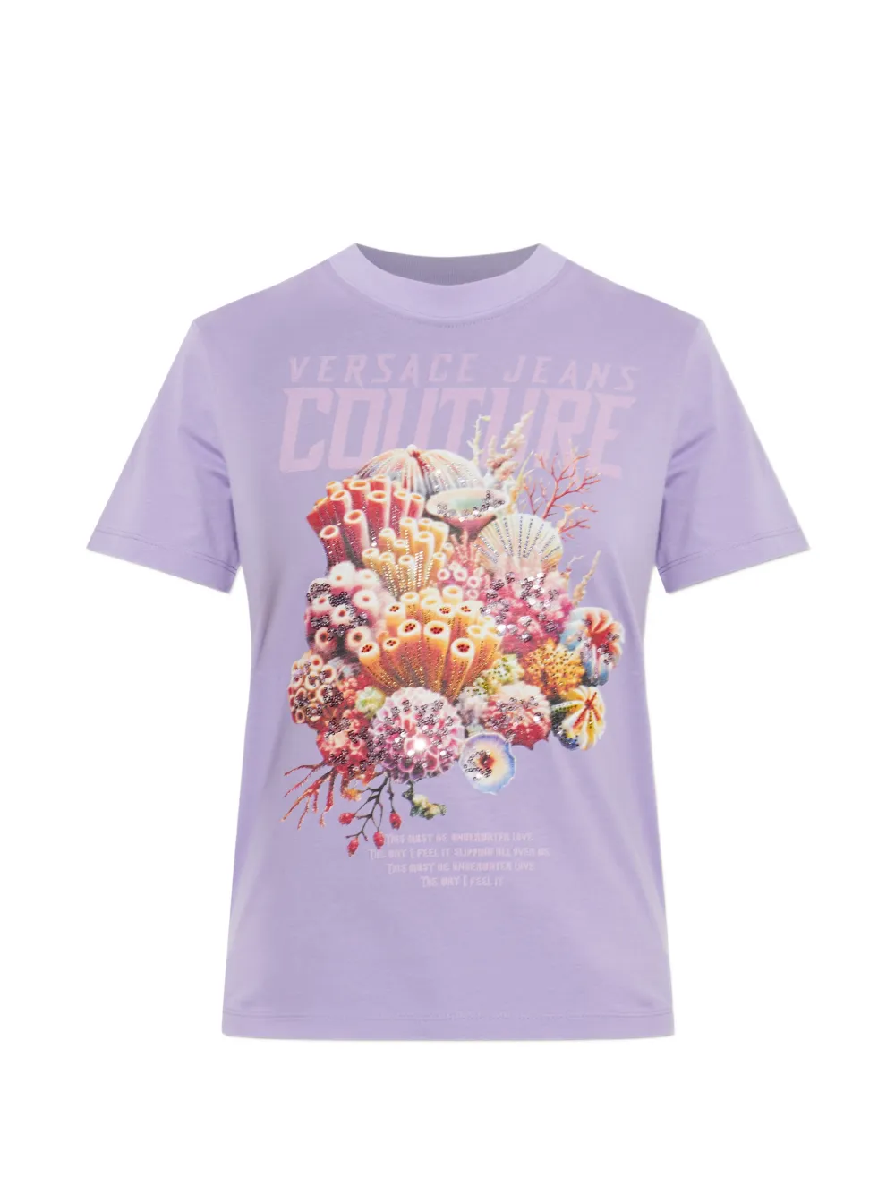 Versace Jeans Couture printed graphic T-shirt - Viola