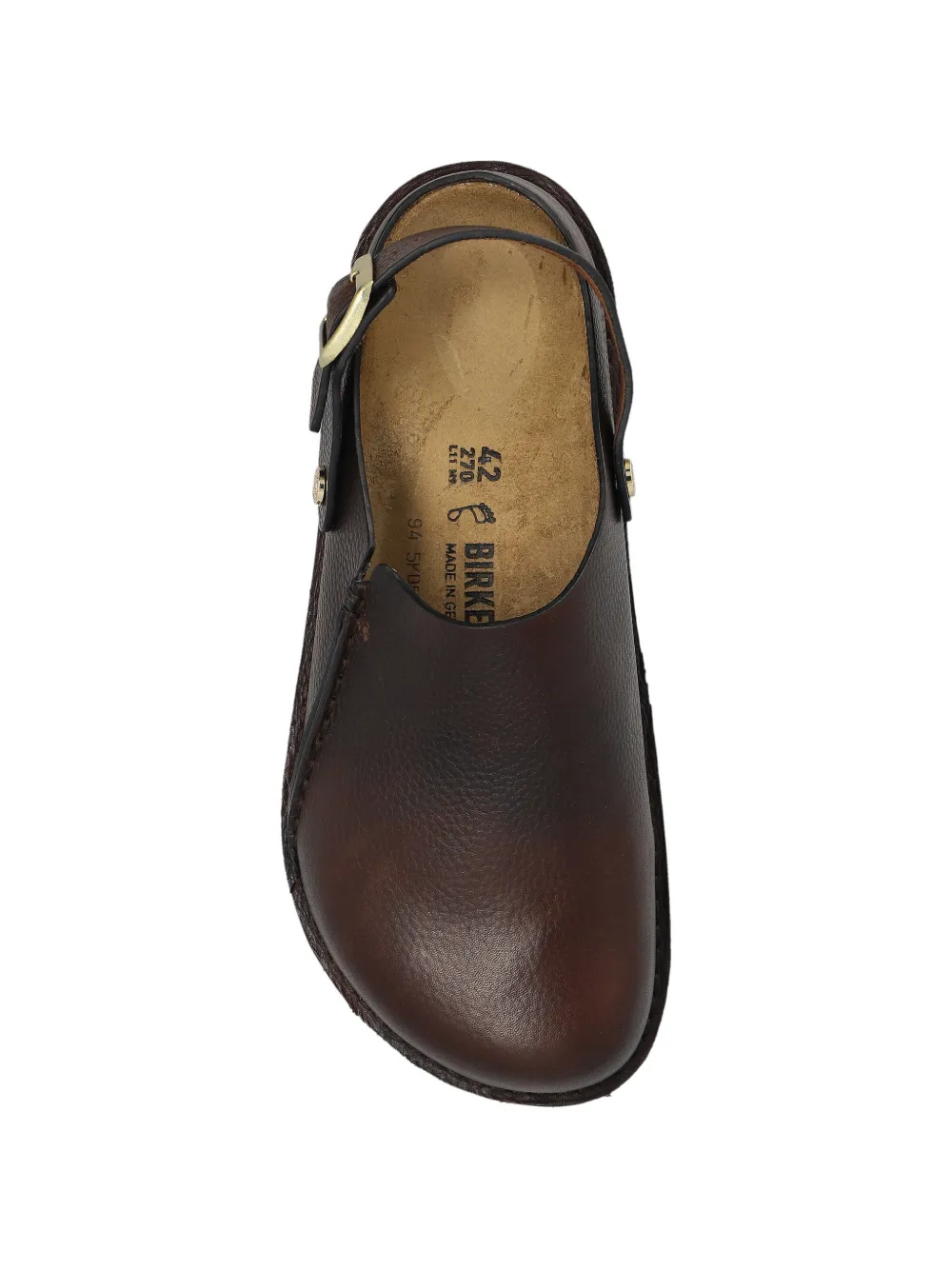 Birkenstock Muiltjes met gespbandje Bruin