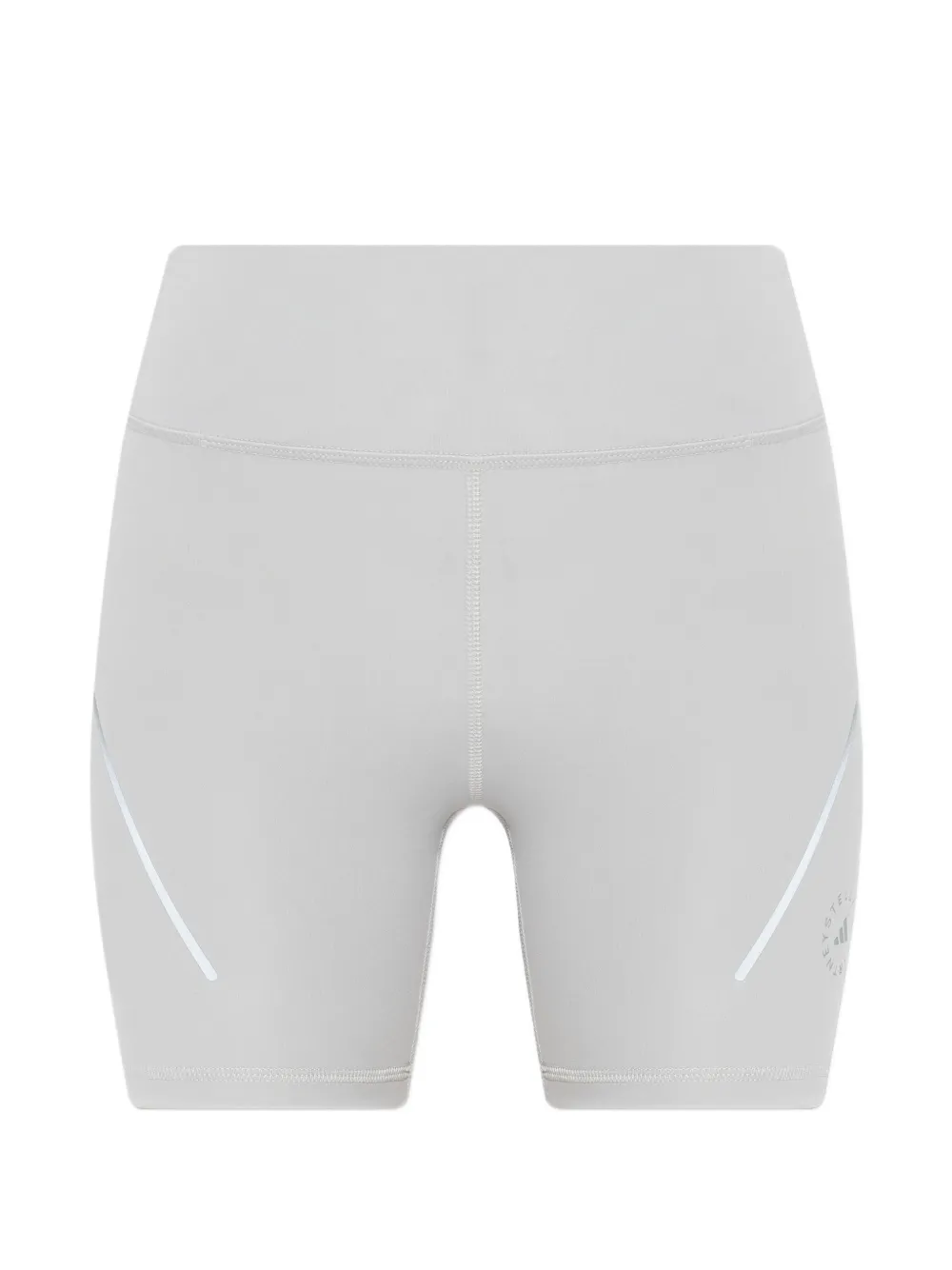 adidas by Stella McCartney logo-detail running leggings shorts - Grigio