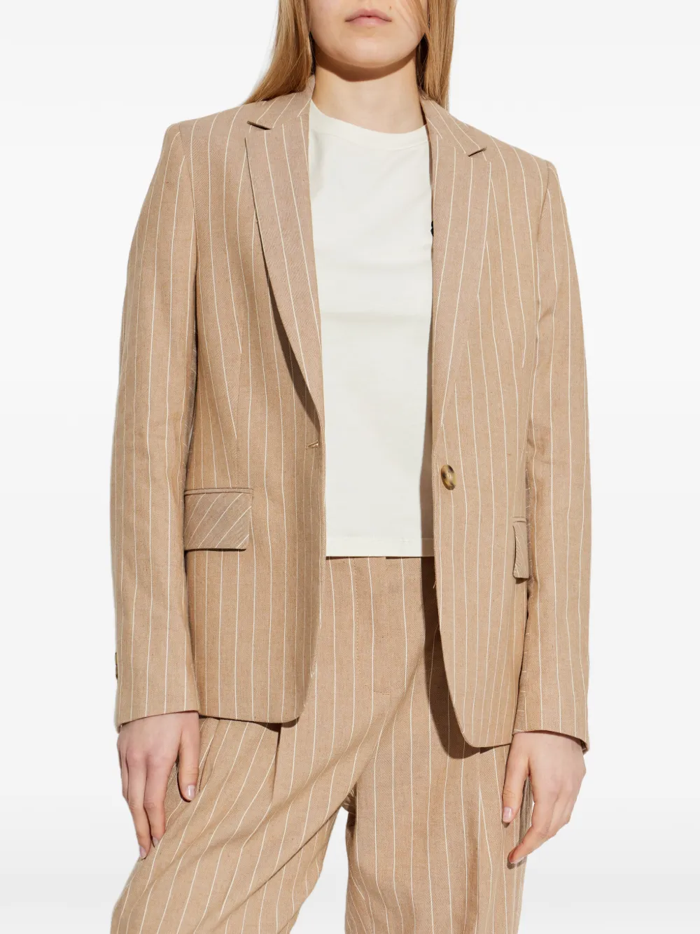 PS Paul Smith Blazer met krijtstreep Beige