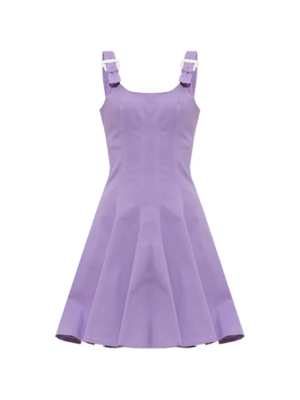 purple buckle dress Purple Back Buckle Mini Dress