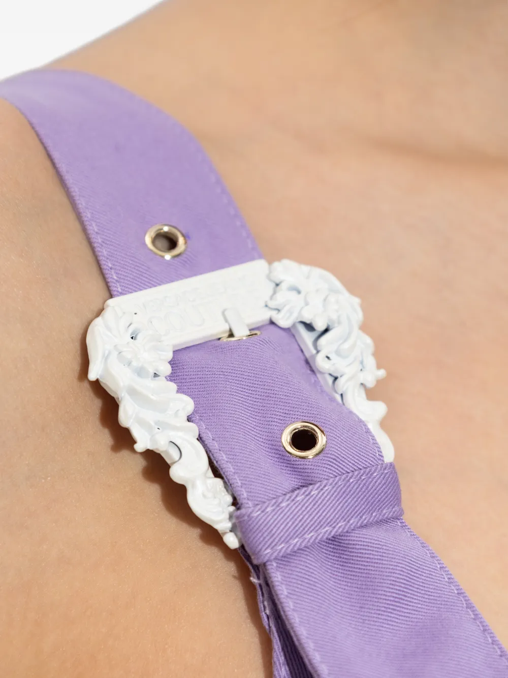 Versace Jeans Couture Jurk met gespband Paars
