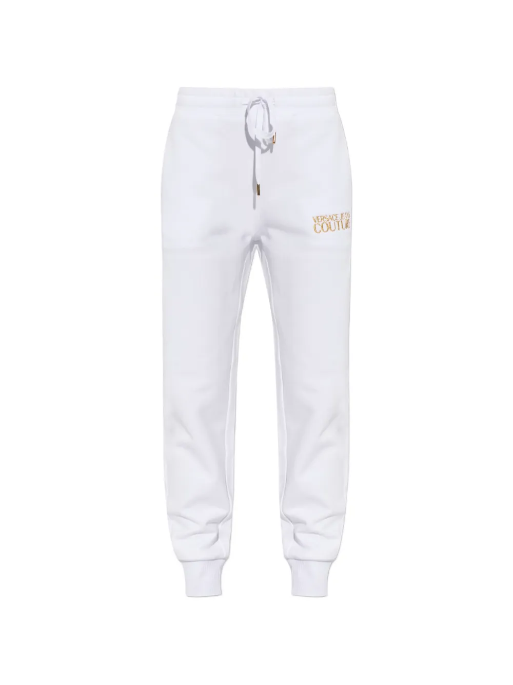 Versace Jeans Couture logo drawstring trousers - Bianco