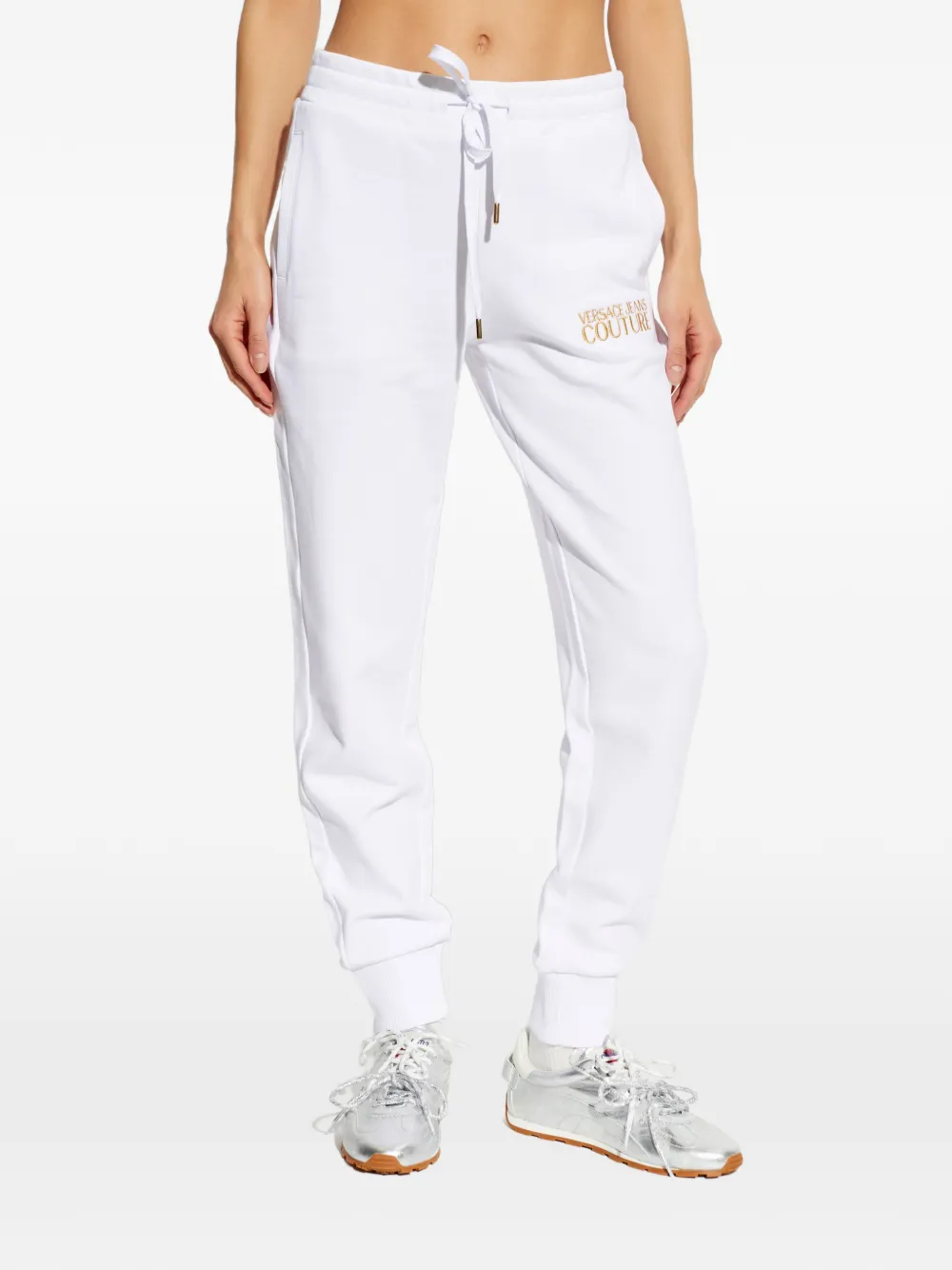 Versace Jeans Couture Broek met trekkoord Wit