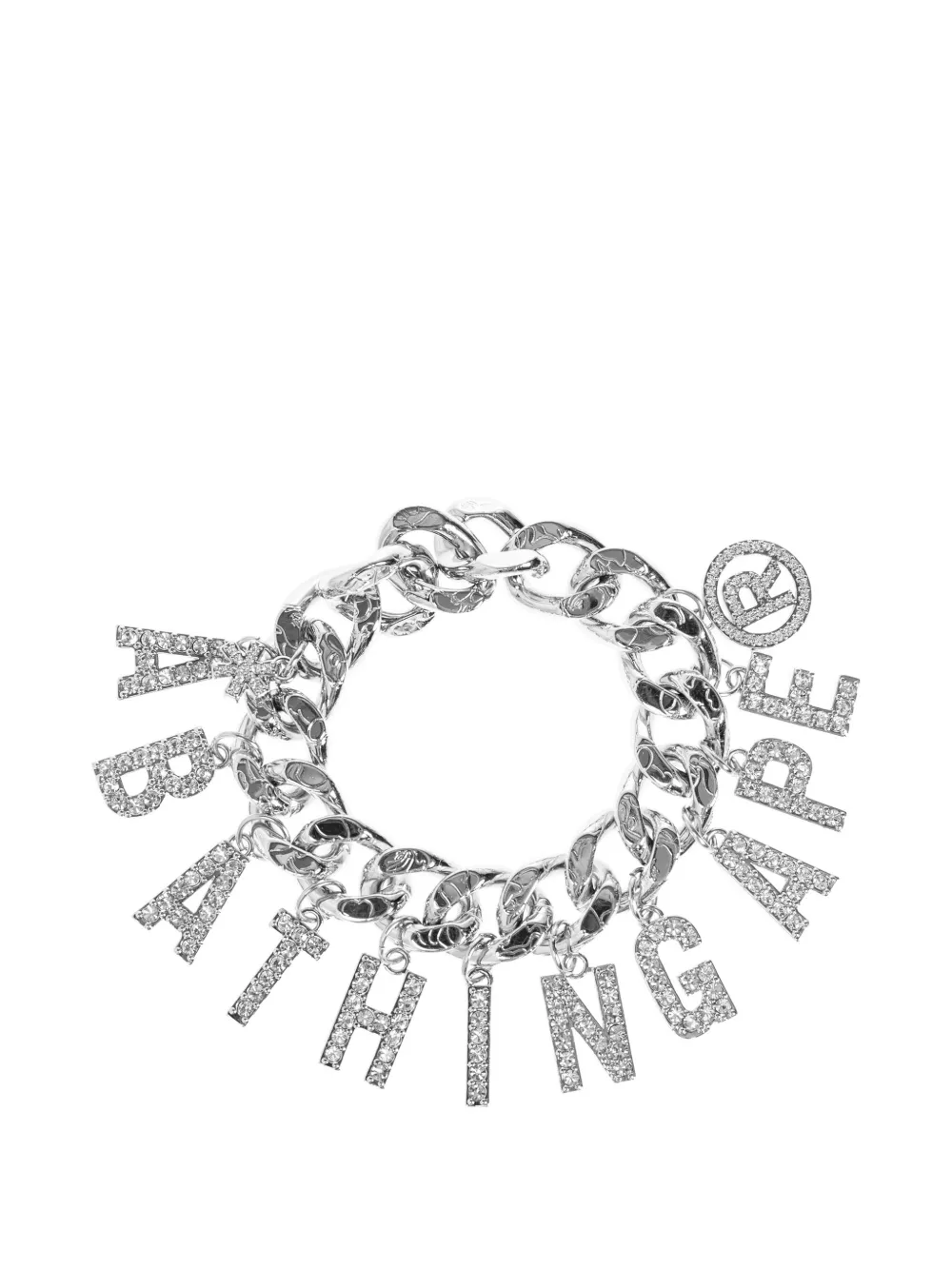 A BATHING APE® Line Camo debossed chain bracelet - Argento