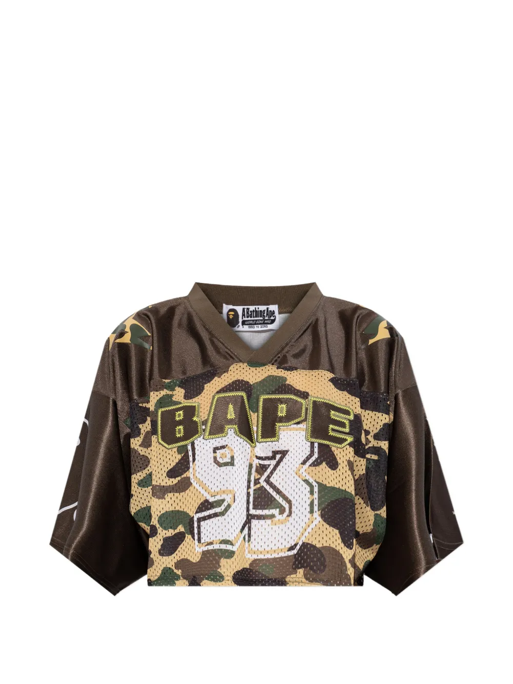 A BATHING APE® camouflage-print T-shirt - Marrone