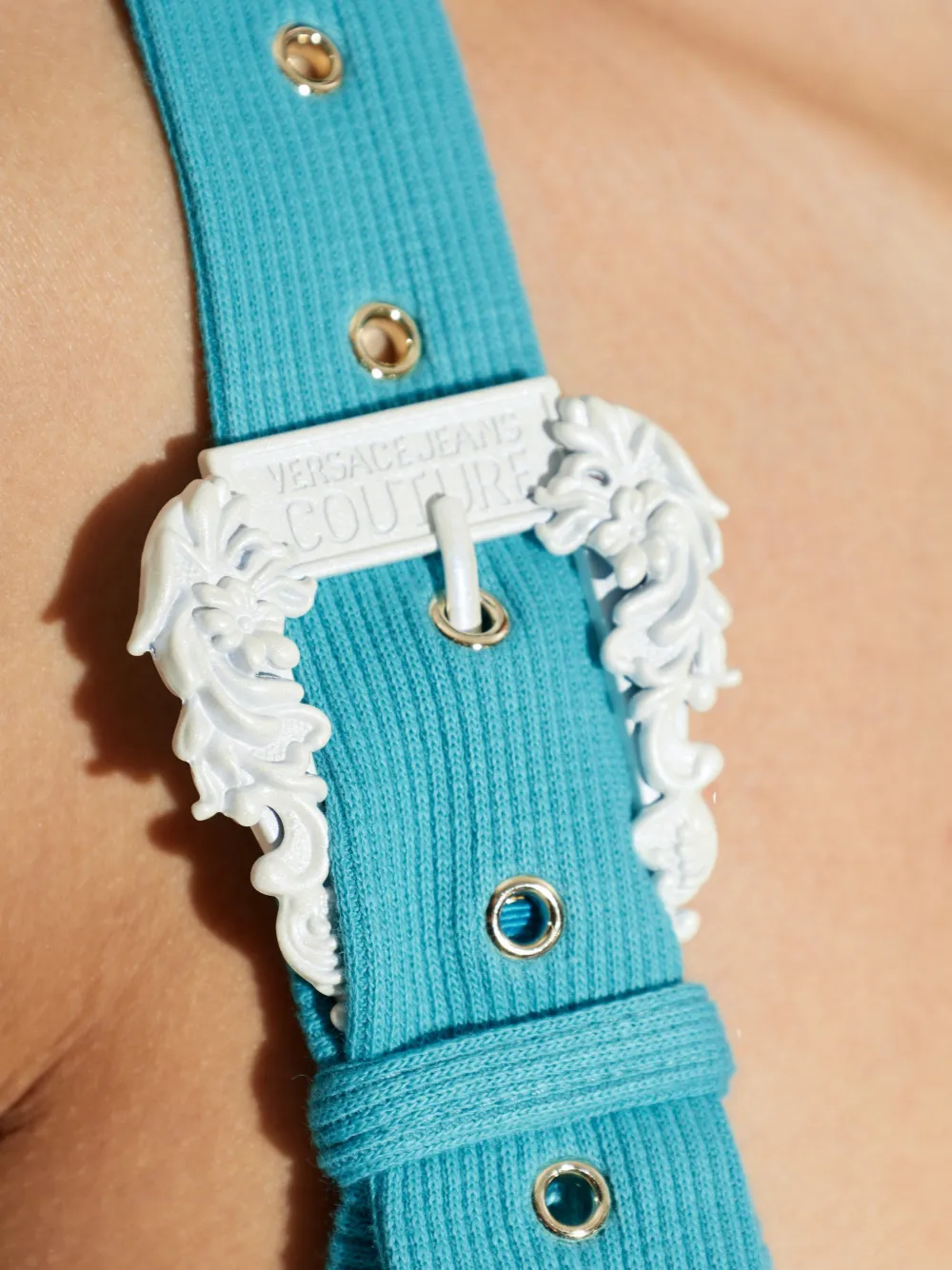 Versace Jeans Couture Jurk met gespband Blauw