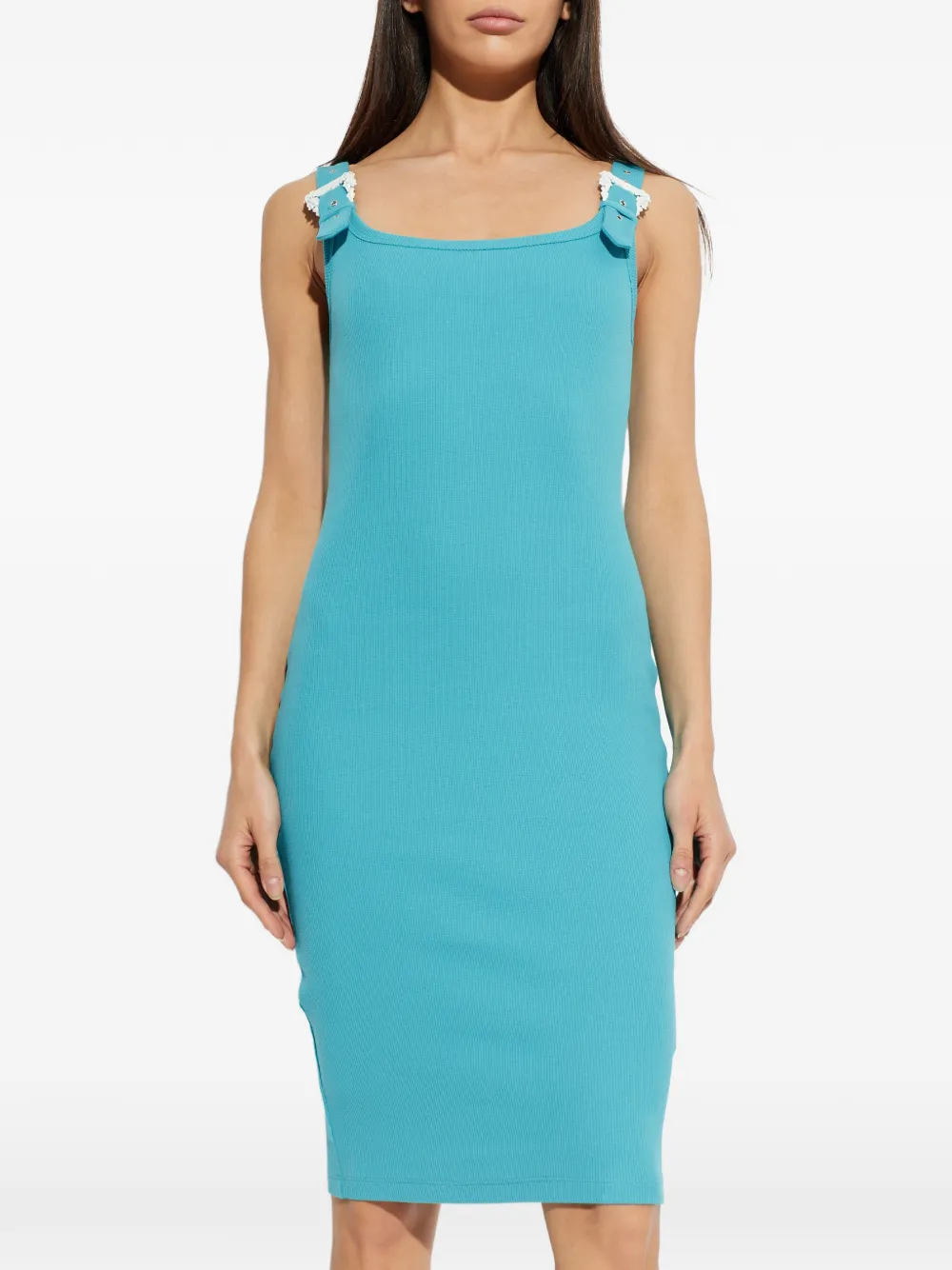 Versace Jeans Couture Jurk met gespband Blauw