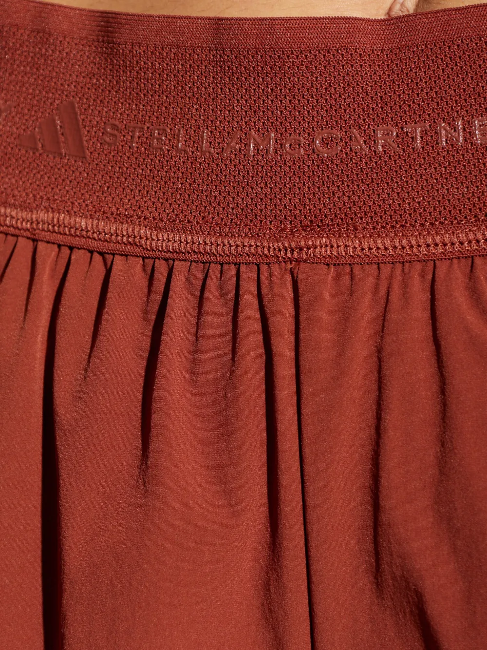 adidas by Stella McCartney Trainingsshorts met logoband Bruin