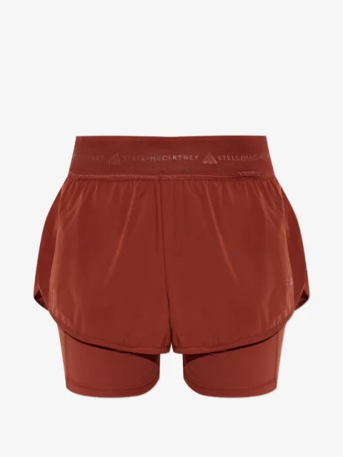 adidas by Stella McCartney logo-waistband training shorts