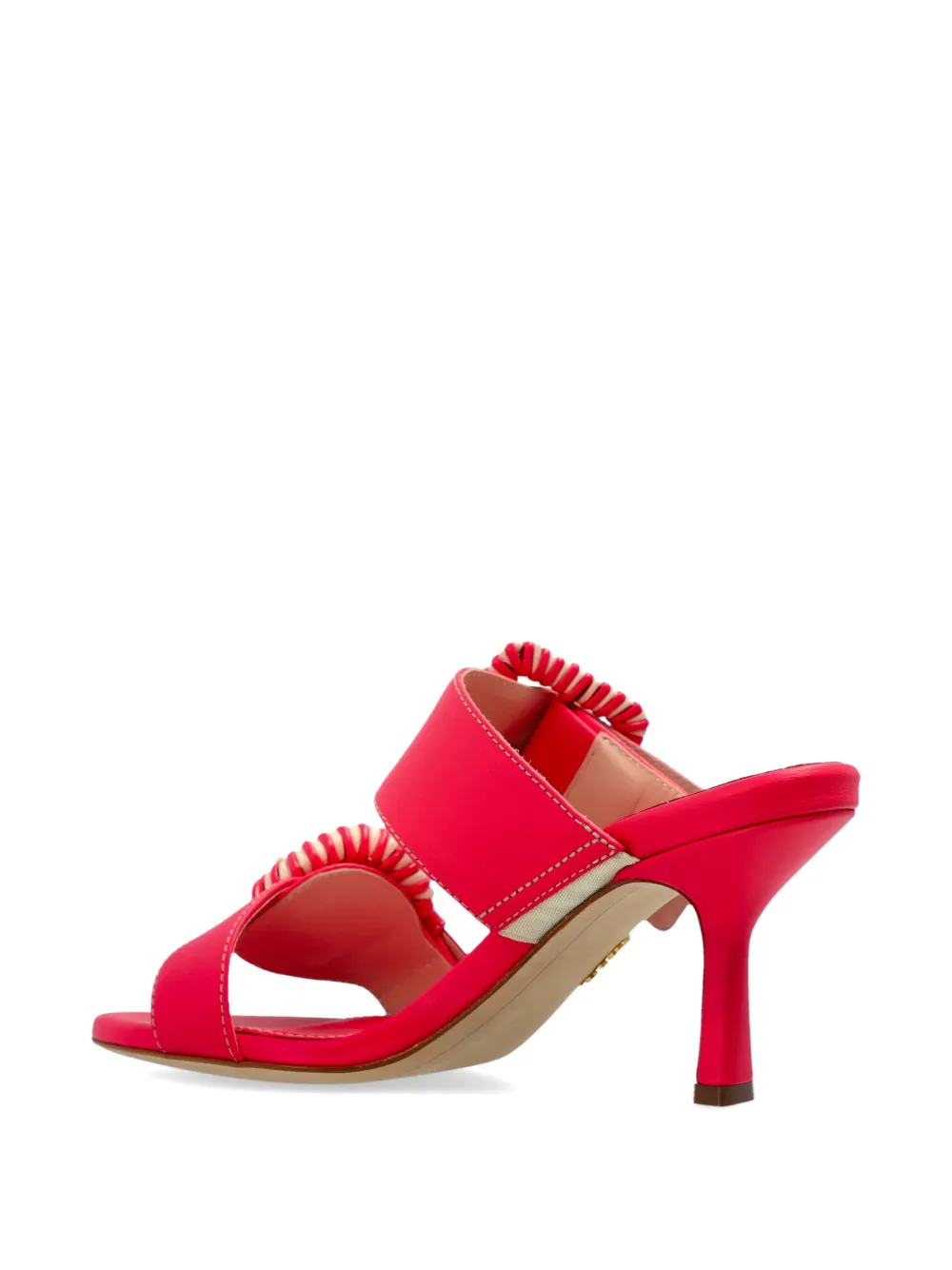 Rodo Leren sandalen met gespriem Rood