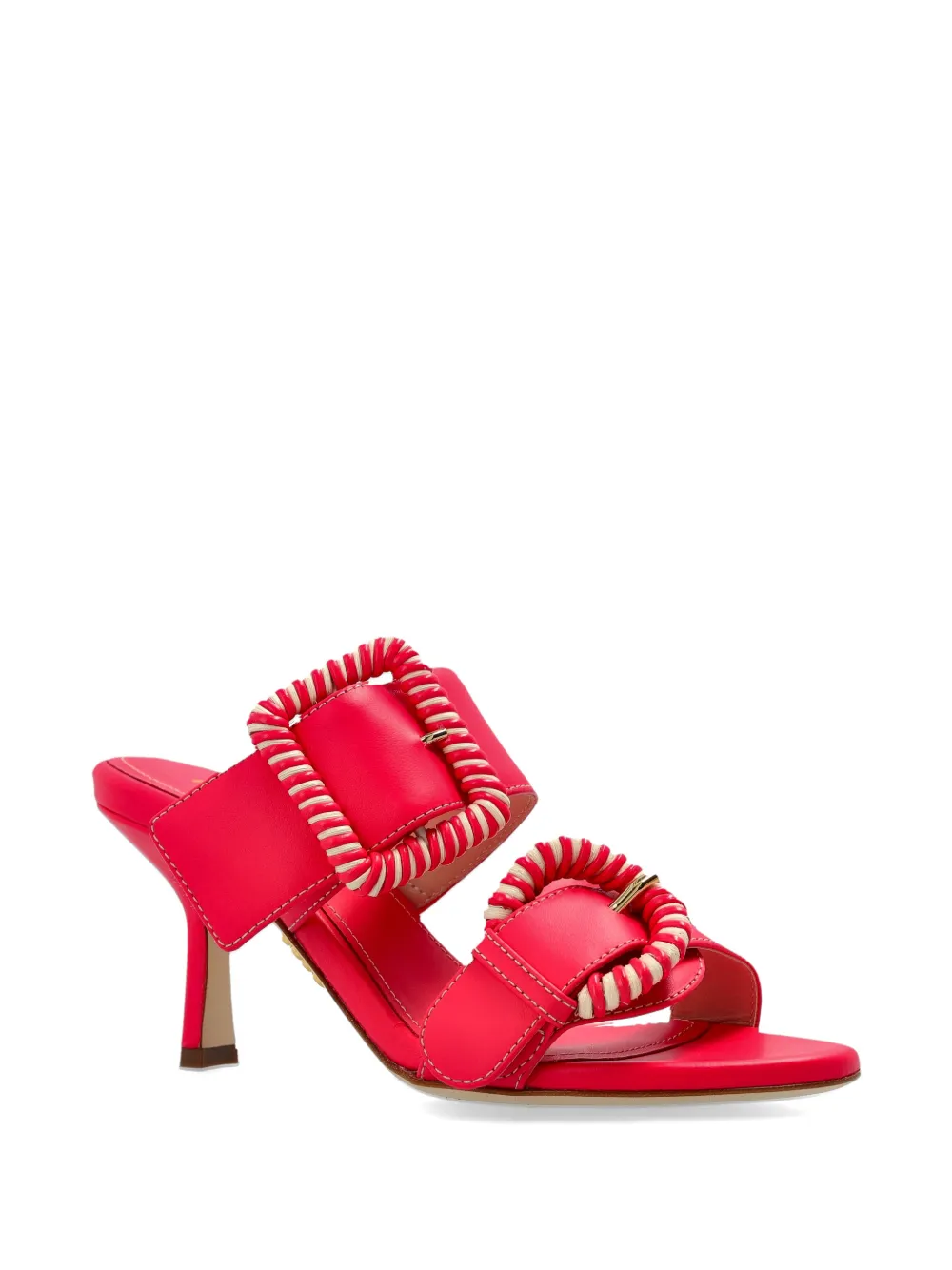 Rodo Leren sandalen met gespriem Rood