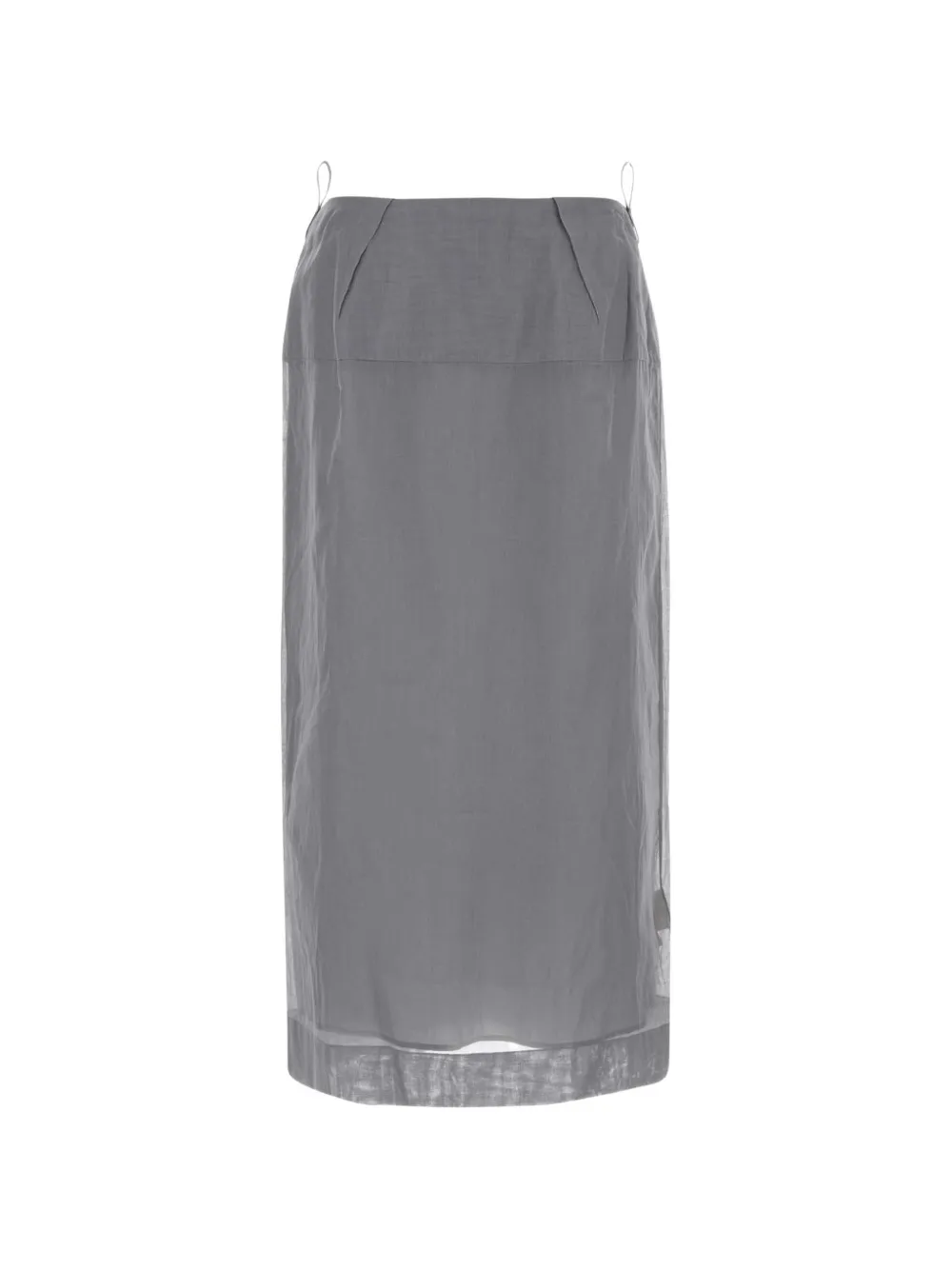 Carven cotton midi skirt - Grigio