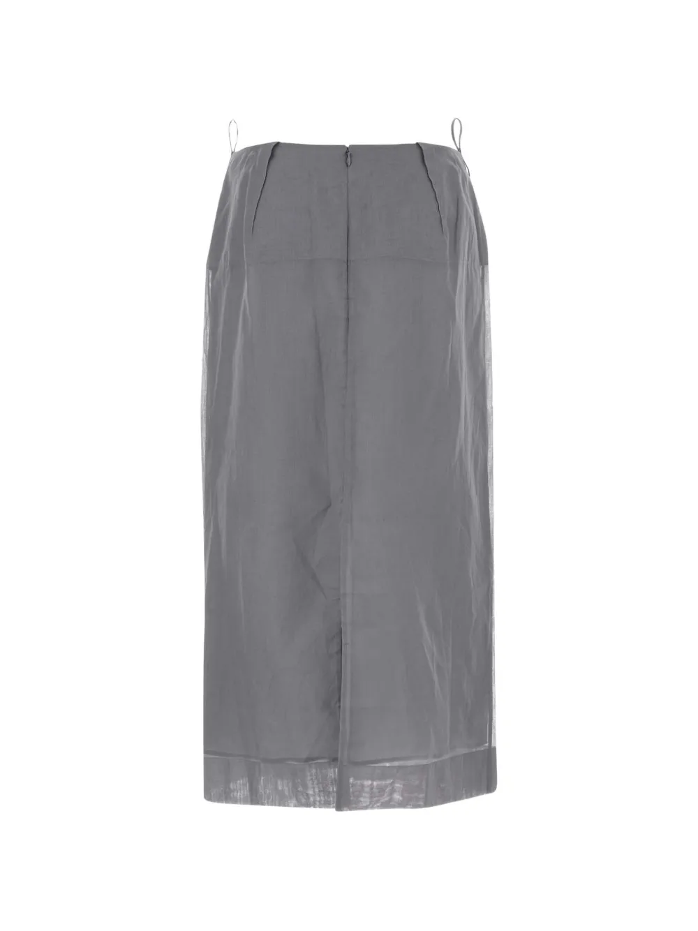  Carven Cotton Midi Skirt - Grey 