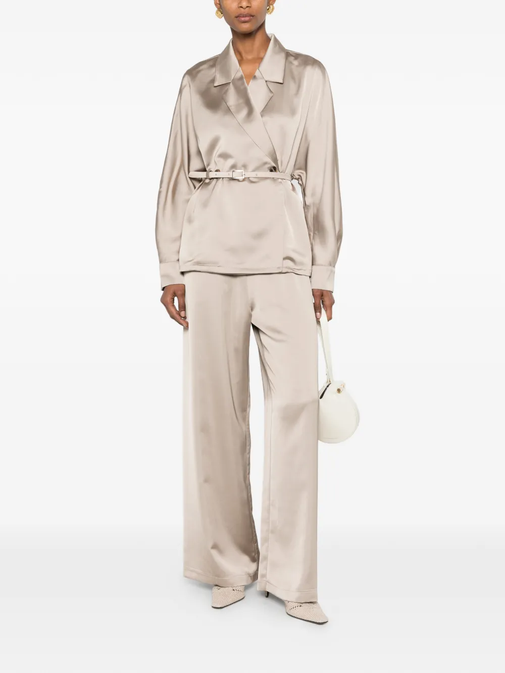 Imperial Double-breasted Jacket In Neutral