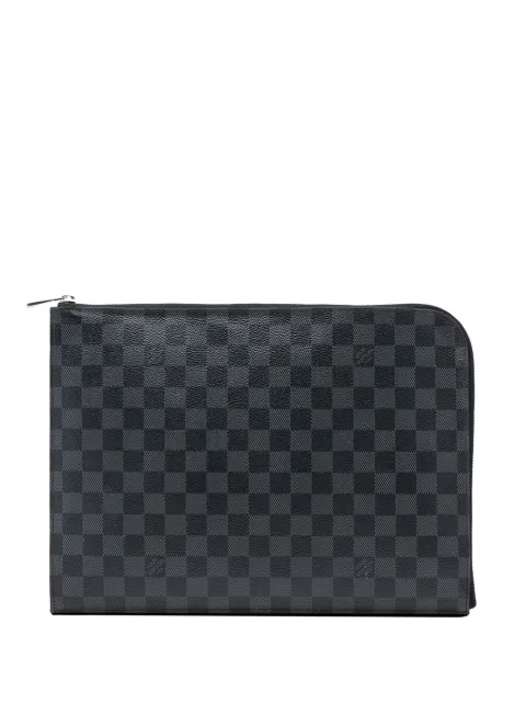 Louis Vuitton Pre-Owned 2017 Damier Graphite Pochette Jour GM clutch bag
